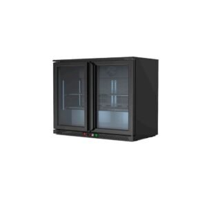 Armario Negro Refrigerado Sobremostrador 2 Puertas Correderas Cristal RB-220HS - Imagen 1